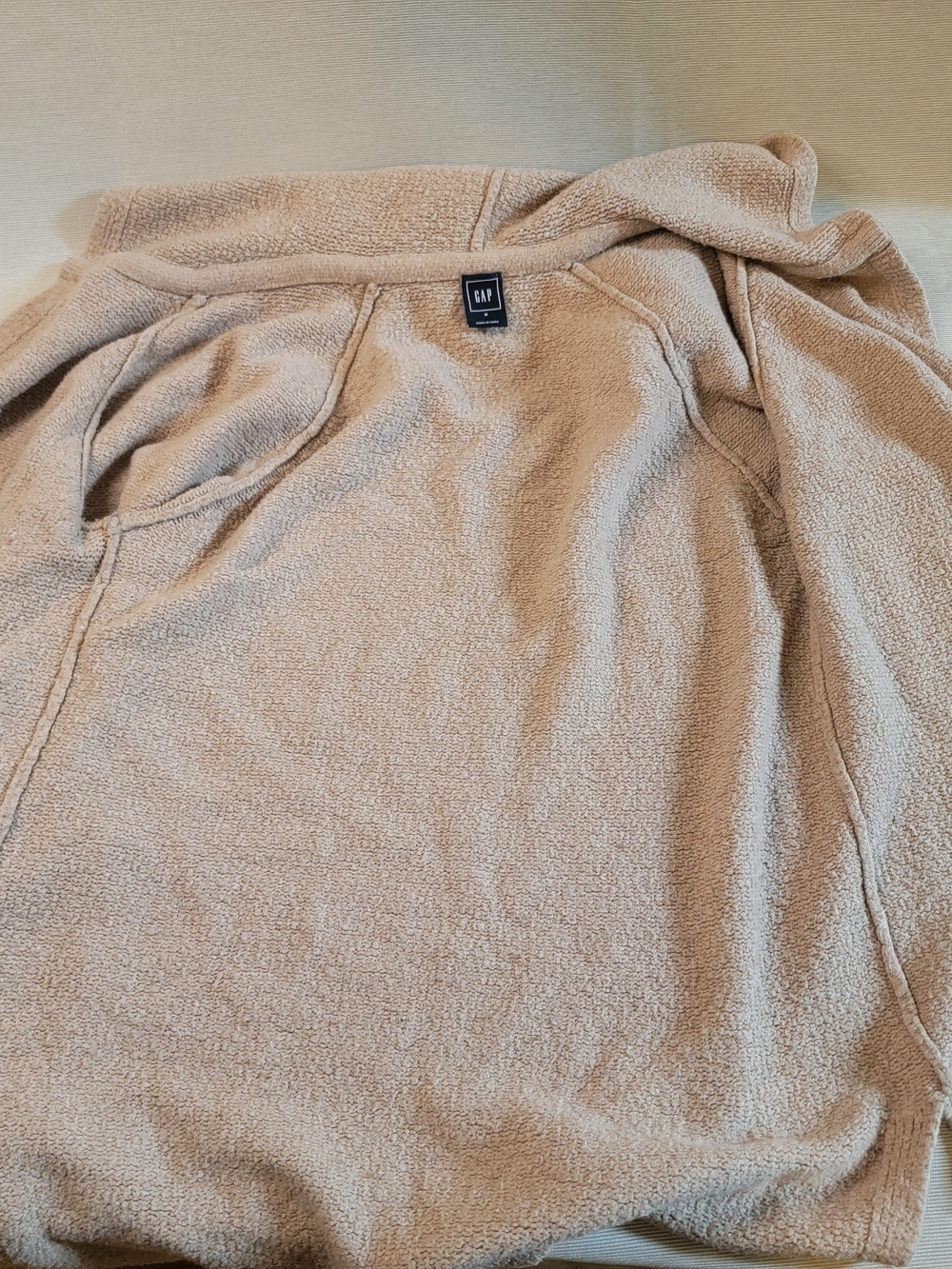 GAP Tan Sherpa Pullover Sweater (M)